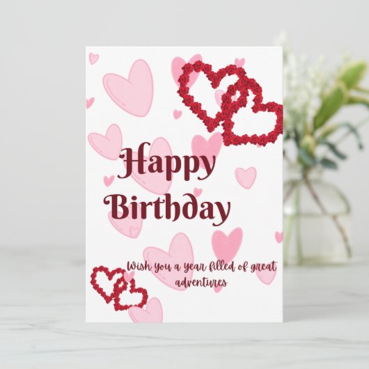 HAPPY BIRTHDAY KAART (Staand voorkant)