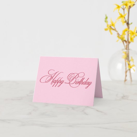 Happy Birthday Kaart (Gele Bloem)