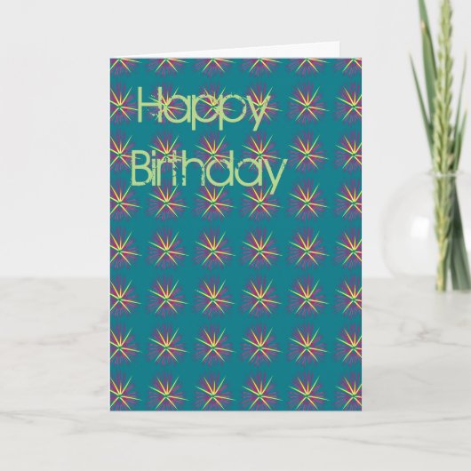 Happy Birthday Kaart (Voorkant)