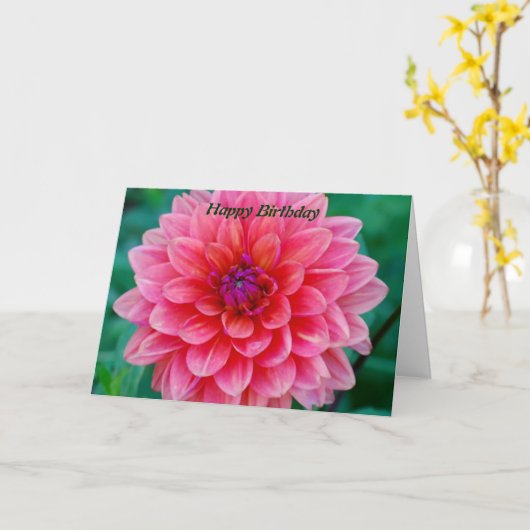 Happy Birthday Kaart (Gele Bloem)