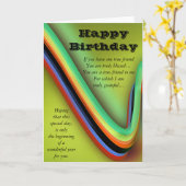 Happy Birthday Kaart (Gele Bloem)