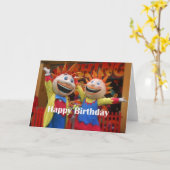 Happy Birthday Kaart (Gele Bloem)