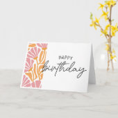 Happy Birthday Kaart (Gele Bloem)