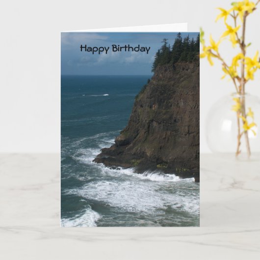 Happy Birthday Kaart (Gele Bloem)