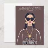 Happy Birthday Kaart (Voorkant / Achterkant)