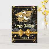 HAPPY Birthday Kaart (Gele Bloem)