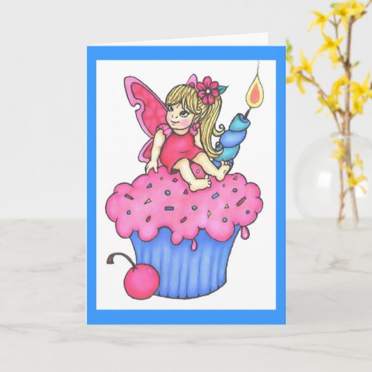 Happy Birthday Kaart (Gele Bloem)