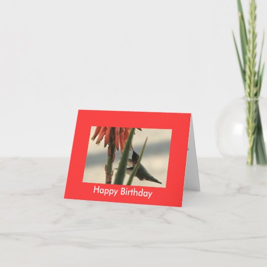 "Happy Birthday" Kaart (Voorkant)