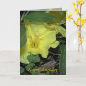 Happy Birthday Kaart (Gele Bloem)