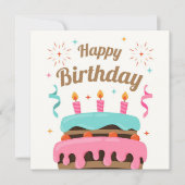 Happy Birthday Kaart (Voorkant)