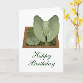 Happy Birthday Kaart (Gele Bloem)