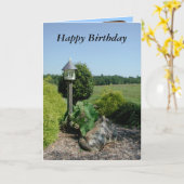 Happy Birthday Kaart (Gele Bloem)