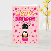 Happy Birthday Kaart (Gele Bloem)