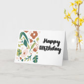 Happy Birthday Kaart (Gele Bloem)