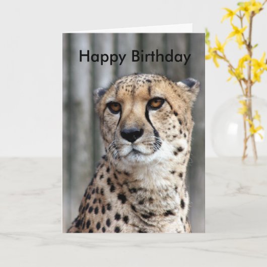 Happy Birthday Kaart (Gele Bloem)