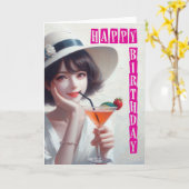 Happy Birthday Kaart (Gele Bloem)