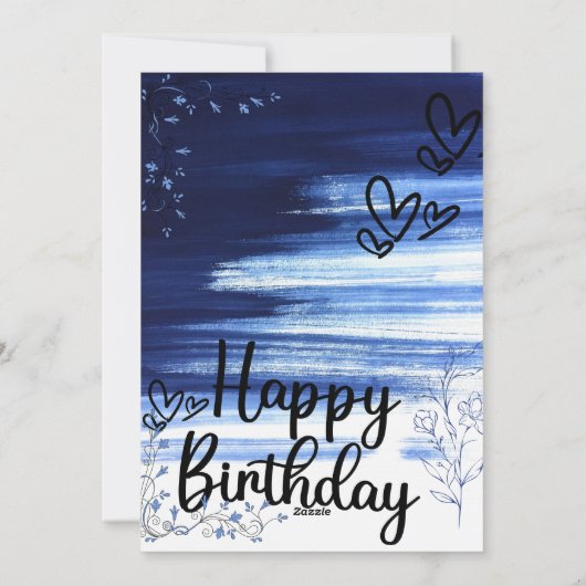 HAPPY BIRTHDAY KAART (Achterkant)