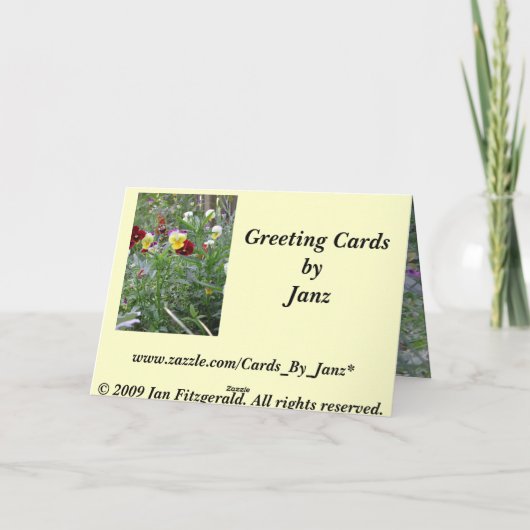 Happy Birthday Kaart (Achterkant)