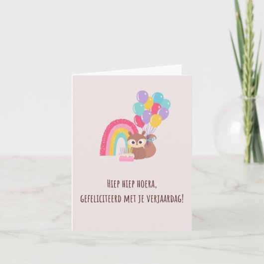 Happy Birthday Kaart (Voorkant)