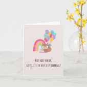 Happy Birthday Kaart (Gele Bloem)