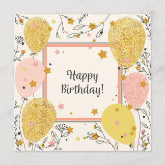 Happy Birthday Kaart