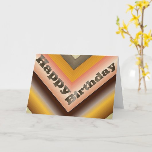 Happy Birthday Kaart (Gele Bloem)