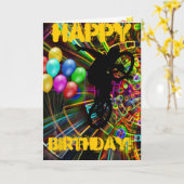 HAPPY BIRTHDAY! KAART (Gele Bloem)