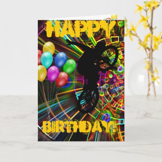 HAPPY BIRTHDAY! KAART (Gele Bloem)