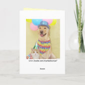 Happy Birthday Kaart (Achterkant)