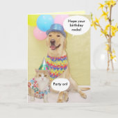 Happy Birthday Kaart (Gele Bloem)