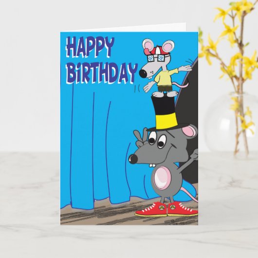 Happy Birthday Kaart (Gele Bloem)