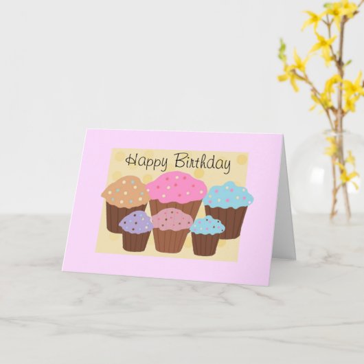 Happy Birthday Kaart (Gele Bloem)