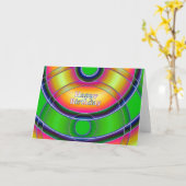 Happy Birthday Kaart (Gele Bloem)