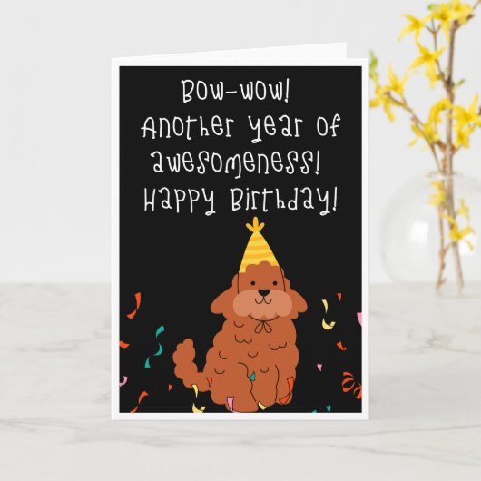 Happy Birthday Kaart (Gele Bloem)