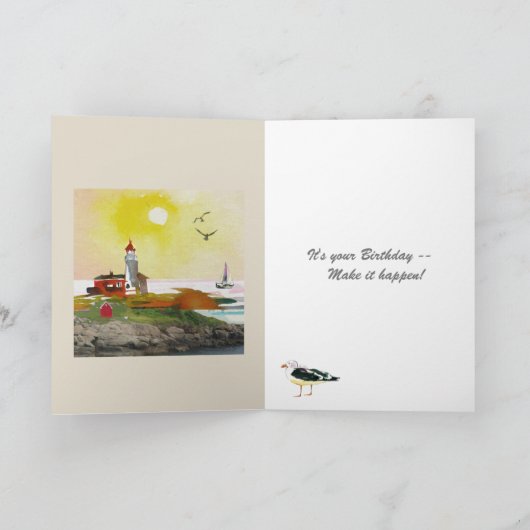 Happy Birthday Kaart Afbeelding UW perfecte dag (Binnen)