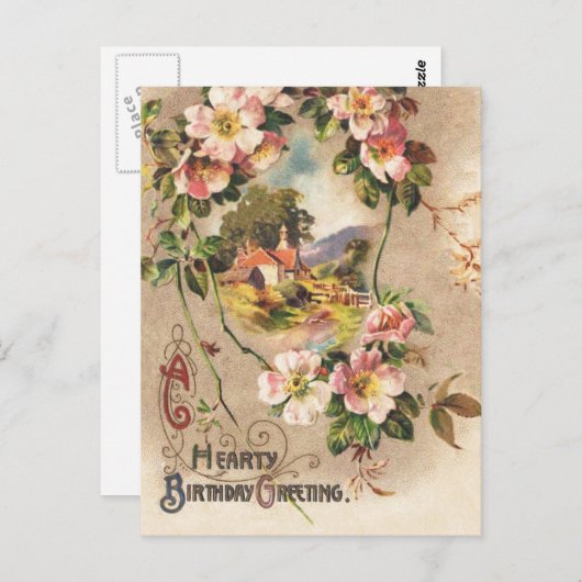 Happy Birthday Kaart Artwork (Voorkant / Achterkant)