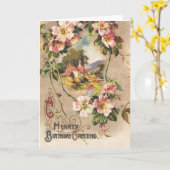  Happy Birthday Kaart Artwork (Gele Bloem)