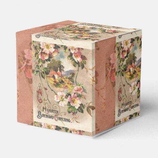  Happy Birthday Kaart Artwork Bedankdoosjes (Achterkant)