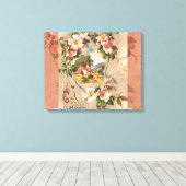  Happy Birthday Kaart Artwork Canvas Afdruk (Insitu (Houten vloer))