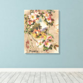  Happy Birthday Kaart Artwork Canvas Afdruk (Insitu (Houten vloer))