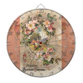  Happy Birthday Kaart Artwork Dartbord (Voorkant)