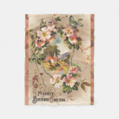  Happy Birthday Kaart Artwork Fleece Deken (Voorkant)