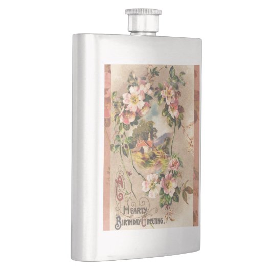  Happy Birthday Kaart Artwork Heupfles (Rechts)