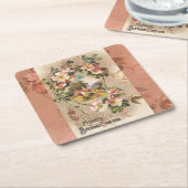  Happy Birthday Kaart Artwork Kartonnen Onderzetters (Schuin)