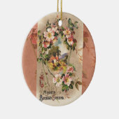  Happy Birthday Kaart Artwork Keramisch Ornament (Rechts)