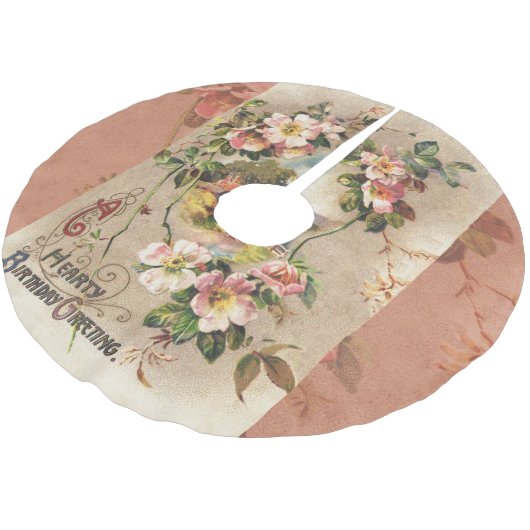  Happy Birthday Kaart Artwork Kerstboom Rok (Gekanteld)