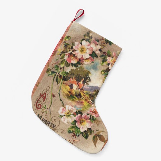  Happy Birthday Kaart Artwork Kleine Kerstsok (Voorkant (Hangend))