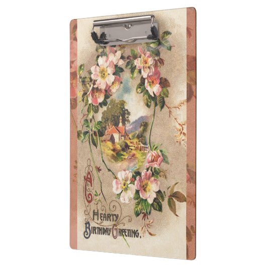  Happy Birthday Kaart Artwork Klembord (Links)