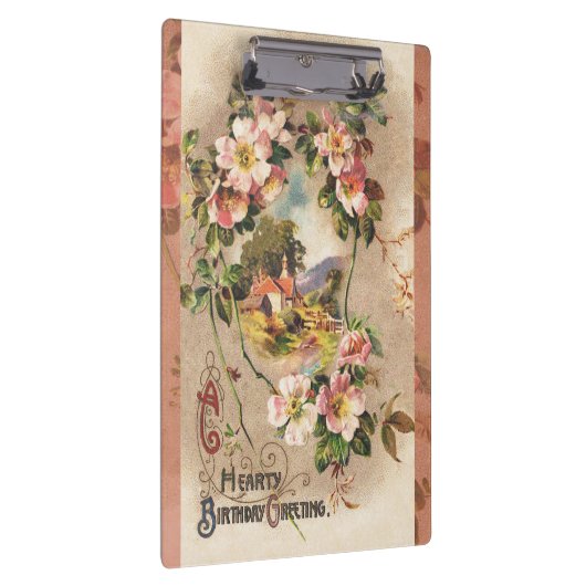  Happy Birthday Kaart Artwork Klembord (Rechts)