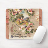  Happy Birthday Kaart Artwork Muismat (Met muis)